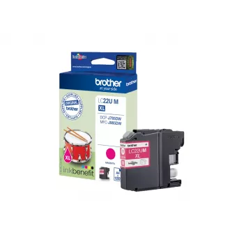 Brother LC22UM Cartucho de tinta 1 ud. original alta capacidad (XL) magenta