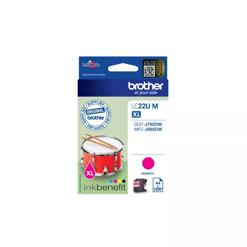 Brother LC22UM Cartucho de tinta 1 ud. original alta capacidad (XL) magenta