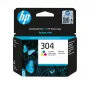 HP 304 Cartucho de tinta original tricolor, cian, magenta, amarillo, 1 ud., 100 páginas