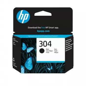 HP 304 Cartucho de tinta original negro, negro, 1 ud., 120 páginas