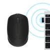 Ratón óptico inalámbrico Logitech B170 RF, ambidiestro, 3 botones, negro, 10 m de alcance, hasta 12 meses de duración de la batería