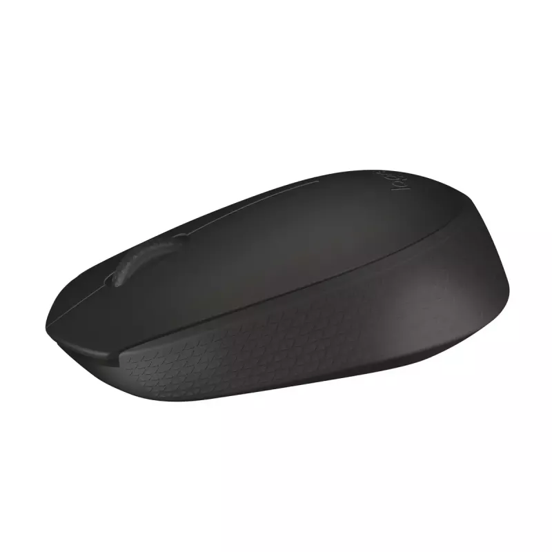 Ratón óptico inalámbrico Logitech B170 RF, ambidiestro, 3 botones, negro, 10 m de alcance, hasta 12 meses de duración de la batería