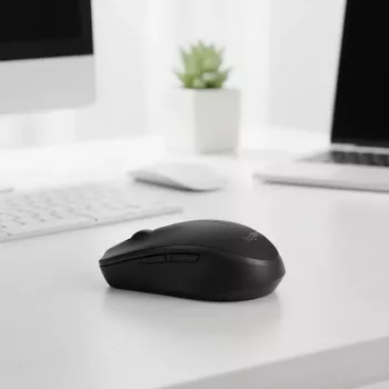 Ratón óptico inalámbrico Logitech B170 RF, ambidiestro, 3 botones, negro, 10 m de alcance, hasta 12 meses de duración de la batería
