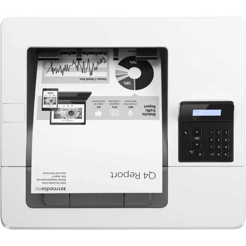 HP LaserJet Pro M501dn, láser, 600 x 600 DPI, A4, 43 ppm, impresión a doble cara, listo para red