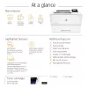 HP LaserJet Pro M501dn, láser, 600 x 600 DPI, A4, 43 ppm, impresión a doble cara, listo para red