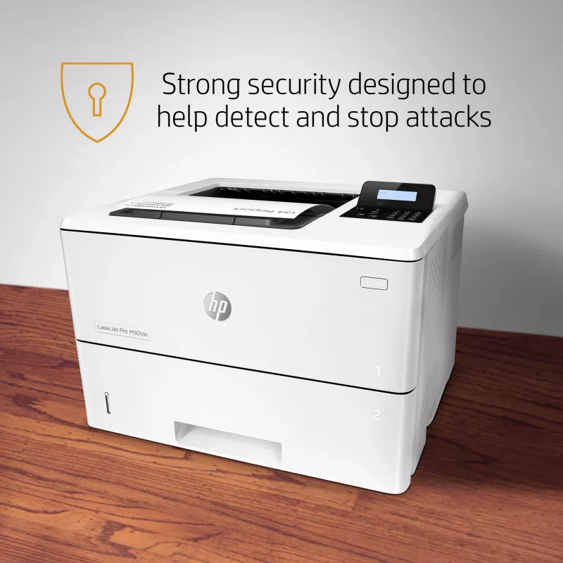 HP LaserJet Pro M501dn, láser, 600 x 600 DPI, A4, 43 ppm, impresión a doble cara, listo para red