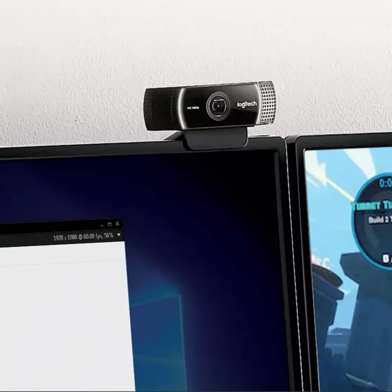 Logitech C922 1920 x 1080 píxeles USB negro webcam
