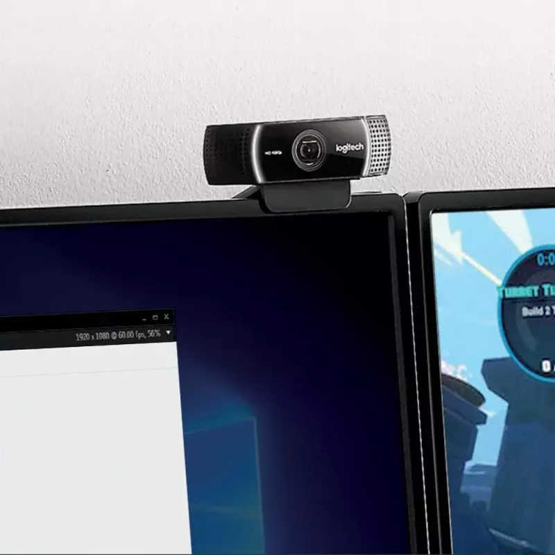 Logitech C922 1920 x 1080 píxeles USB negro webcam
