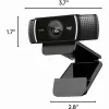 Logitech C922 1920 x 1080 píxeles USB negro webcam