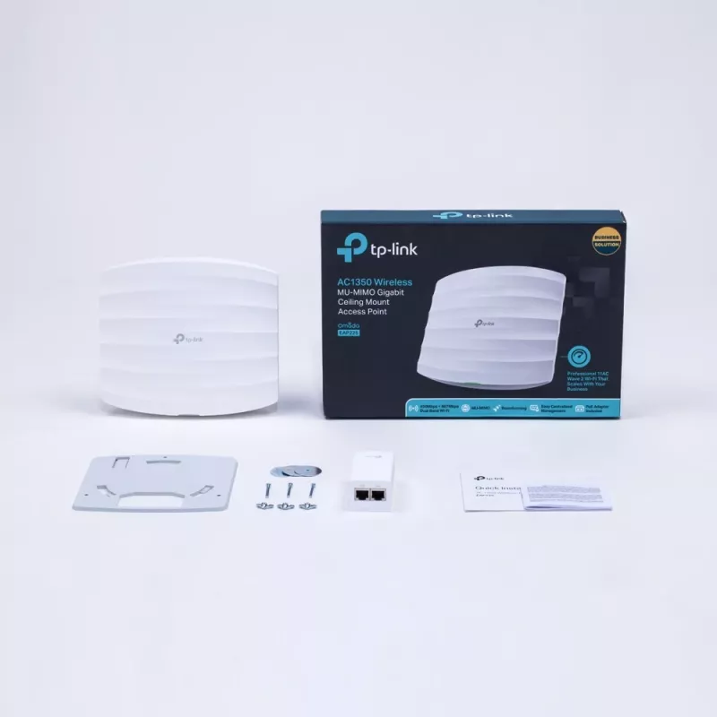 TP-Link Omada EAP225 punto de acceso inalámbrico 1350 Mbit/s blanco Power over Ethernet (PoE)