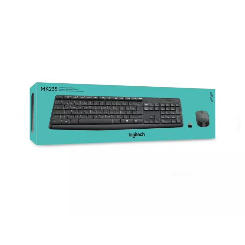 Conjunto de teclado y ratón inalámbricos Logitech MK235