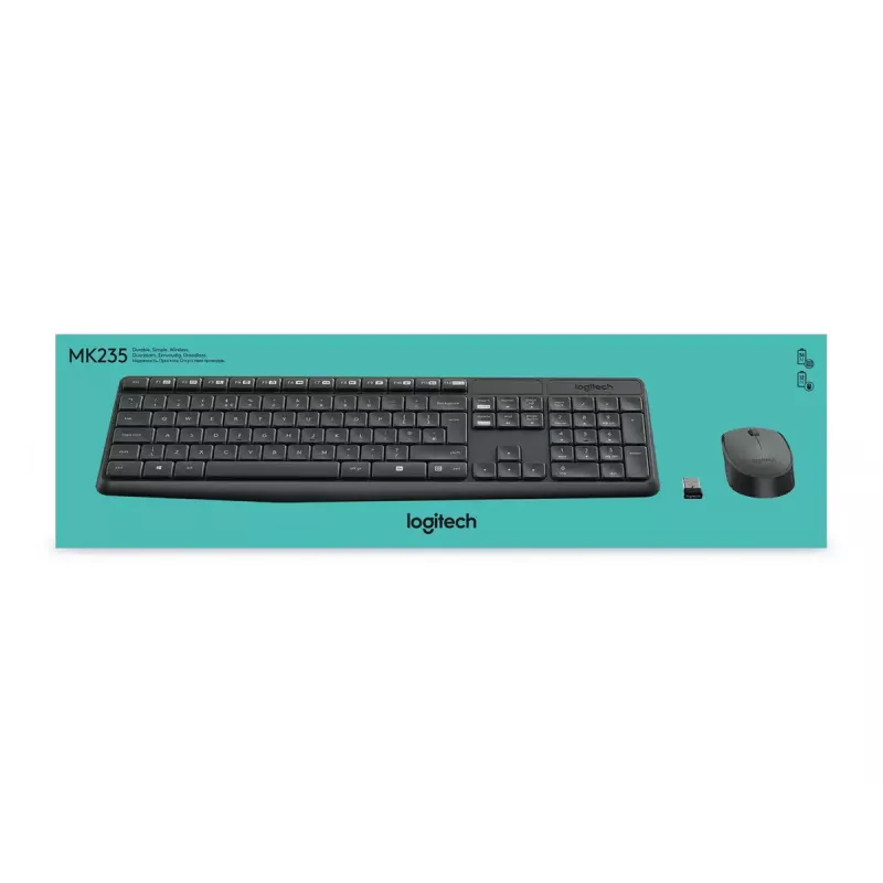 Conjunto de teclado y ratón inalámbricos Logitech MK235