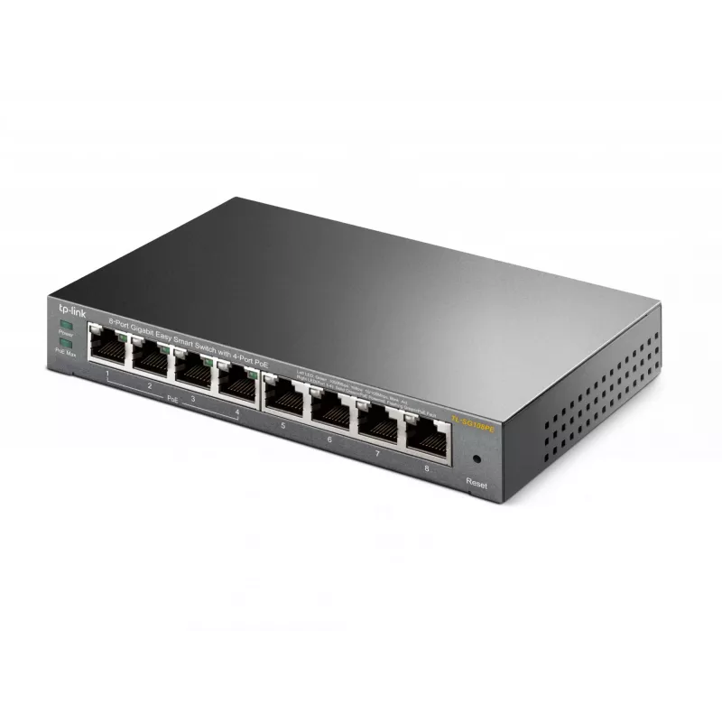 Switch gestionado TP-Link TL-SG108PE 8 puertos Gigabit con 4 puertos PoE
