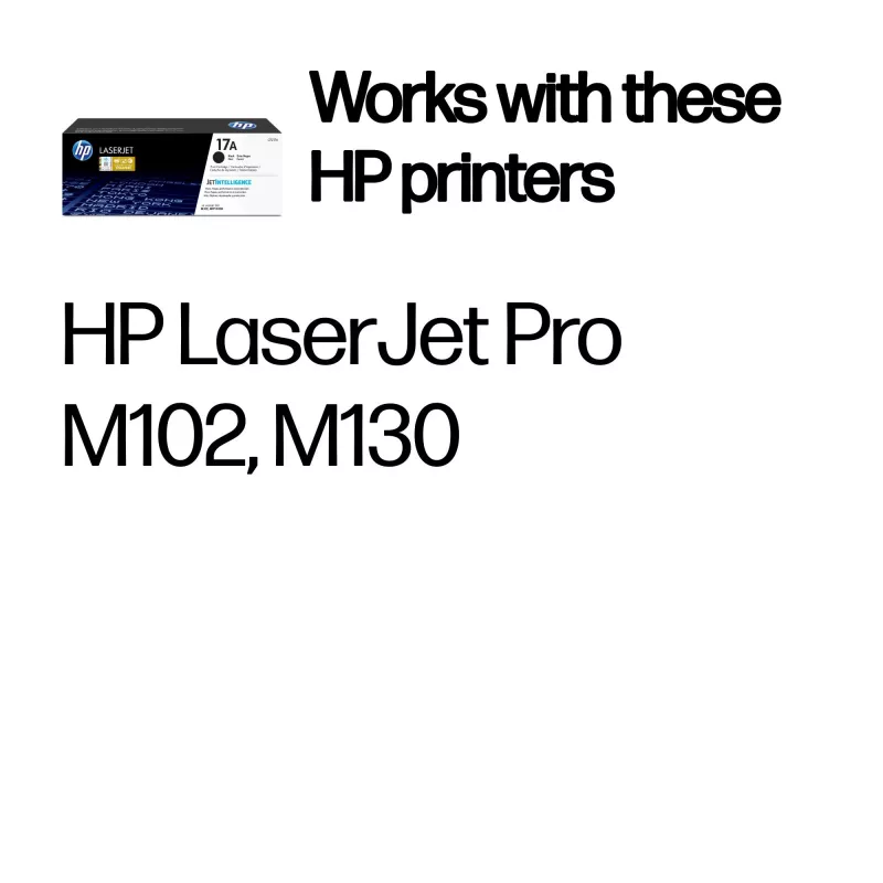 HP 17A cartucho de tóner Original LaserJet, negro, 1600 páginas, 1 unidad