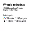 HP 302 pack de 2 cartuchos de tinta Original negro/tricolor