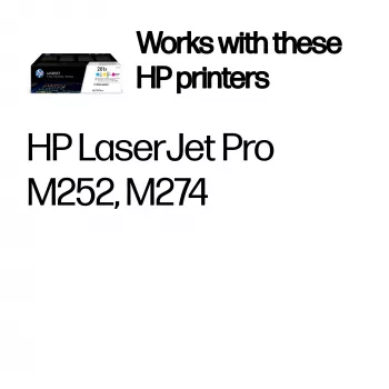 HP 201X pack de 3 cartuchos de tóner Original LaserJet de alto rendimiento cian/magenta/amarillo