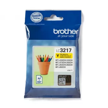 Brother LC3217Y cartucho de tinta 1 ud. Original amarillo