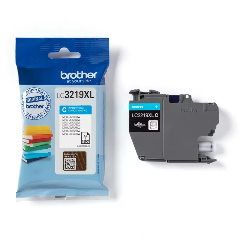 Brother LC3219XLC cartucho de tinta 1 ud. Original de alto rendimiento (XL) cian