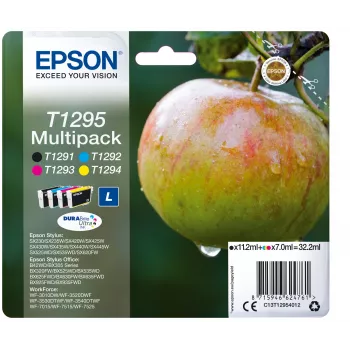 Cartucho de tinta Epson multipack T1295 negro cian magenta amarillo