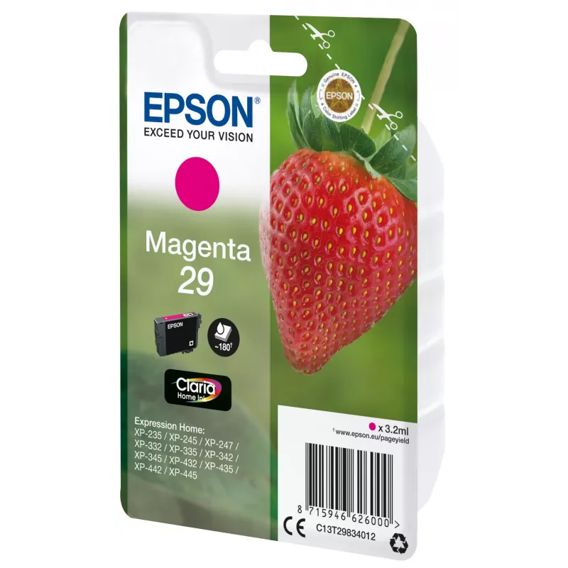 Epson Strawberry pack individual magenta 29 Claria Home Ink