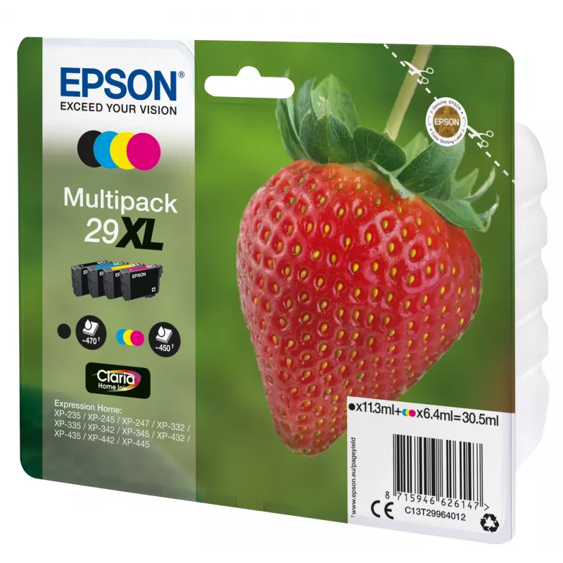 Epson cartucho de tinta C13T29964012 29XL XL negro cian magenta amarillo