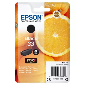 Cartucho Epson 33 negro 250 páginas C13T33314012