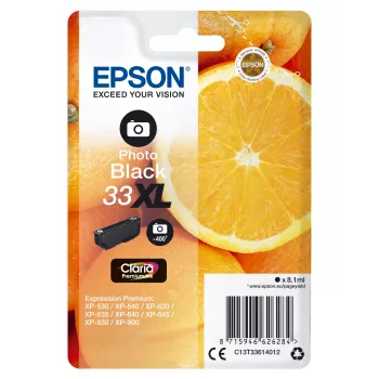Epson Oranges pack individual photo negro 33XL Claria Premium Ink