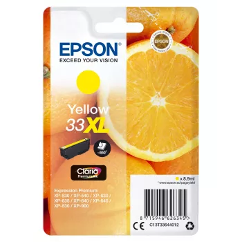 Epson Oranges pack individual amarillo 33XL Claria Premium Ink
