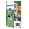 Epson Fox pack individual cian T1282 tinta DURABrite Ultra, cian, 3,5 ml, 1 ud., 260 páginas