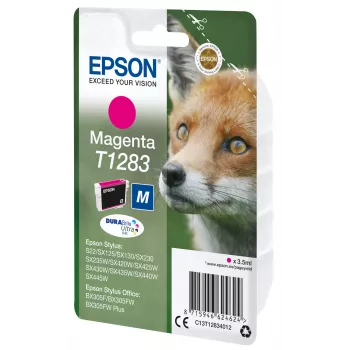Epson Fox pack individual magenta T1283 tinta DURABrite Ultra, magenta, tinta pigmentada, 3,5 ml, 1 ud., 160 páginas
