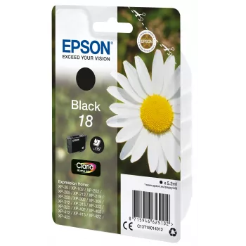 Epson Daisy pack individual negro 18 tinta Claria Home