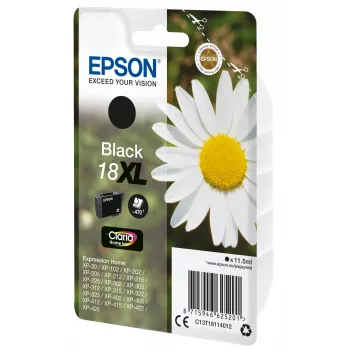 Epson Daisy pack individual negro 18XL tinta Claria Home
