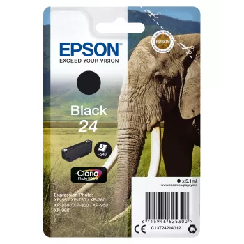 Cartucho Epson 24 240 páginas tinta C13T24214012 negro