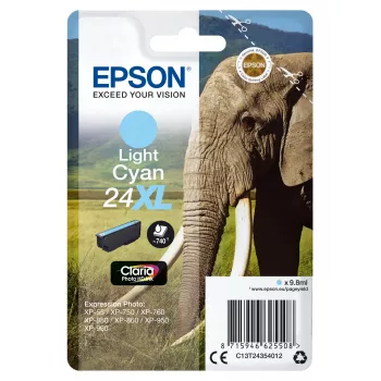 Cartucho Epson 24XL cian 740 páginas C13T24354012