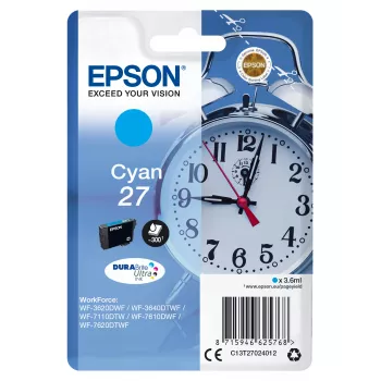 Epson Alarm clock pack individual cian 27 tinta DURABrite Ultra