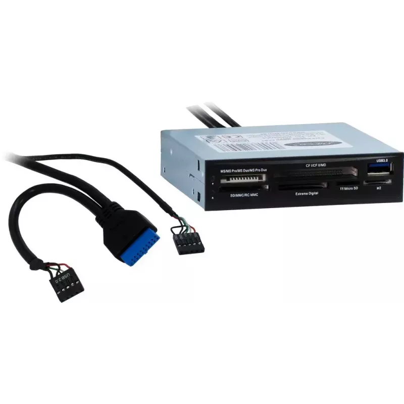 Lector de tarjetas Inter-Tech CI-01 USB 3.2 Gen 1 interno negro