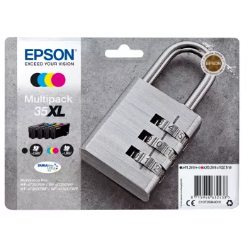 Epson Padlock multipack 4 colores 35XL tinta DURABrite Ultra
