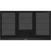 Placa de cocina Siemens EX975LXC1E negra, acero inoxidable placa de inducción integrable con 5 zonas