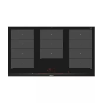 Placa de cocina Siemens EX975LXC1E negra, acero inoxidable placa de inducción integrable con 5 zonas
