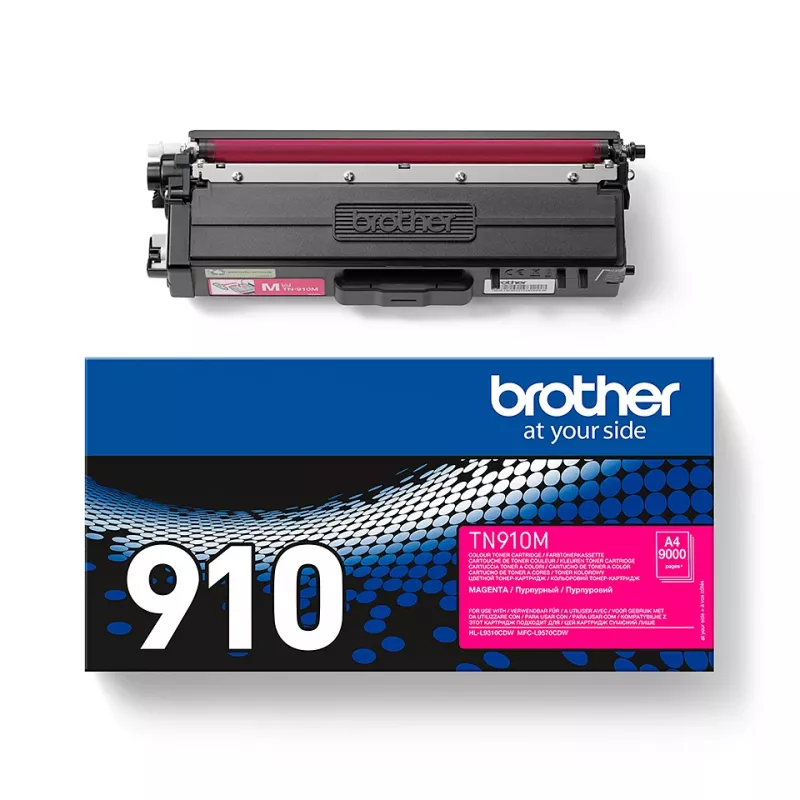 Tóner Brother TN910M Ultra Jumbo 9000 páginas magenta