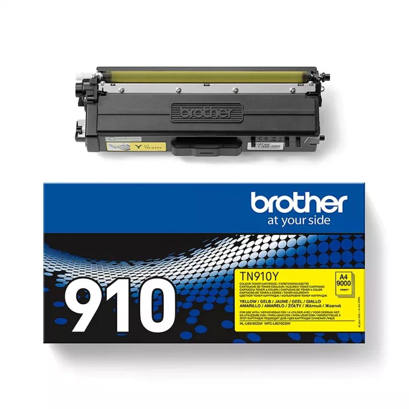Tóner Brother TN910Y Ultra Jumbo 10000 páginas amarillo