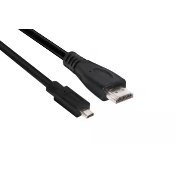 Club 3D CAC-1351 cable de Micro HDMI a HDMI 2.0, 4K60Hz, macho/macho, 1 m, negro