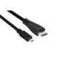 Club 3D CAC-1351 cable de Micro HDMI a HDMI 2.0, 4K60Hz, macho/macho, 1 m, negro
