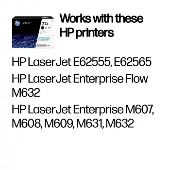 Tóner HP 37A original LaserJet negro, 3000 páginas