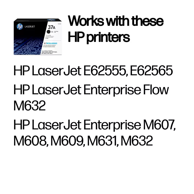 HP 37A CF237A cartucho de tóner, negro, 11000 páginas