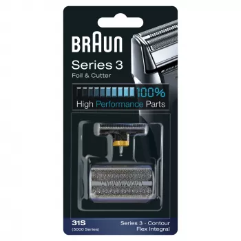 Cabezal de afeitado BRAUN Series 3 31S – cabezal de repuesto, cabezal individual, negro, 10 g