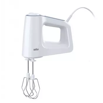 Batidora de mano Braun HM 3135 WH 500 W gris, blanco
