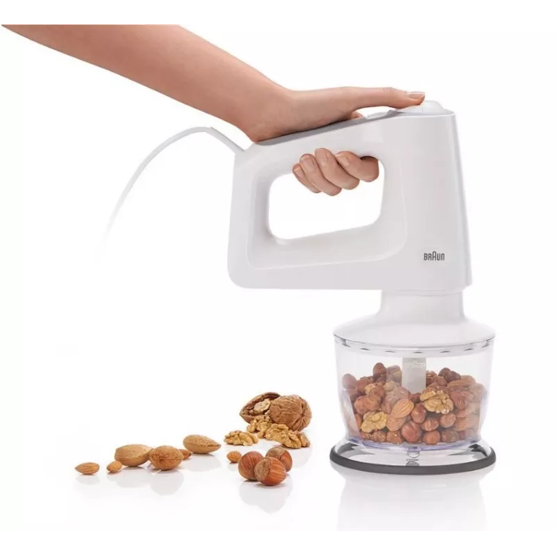 Batidora de mano Braun HM 3135 WH 500 W gris, blanco