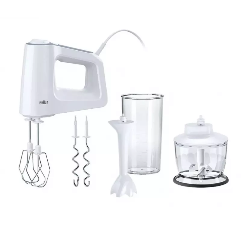 Batidora de mano Braun HM 3135 WH 500 W gris, blanco