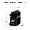 Cafetera de cápsulas De’Longhi Inissia EN 80.BAE, Nespresso, depósito de agua 0,7 L, 19 bar, negro